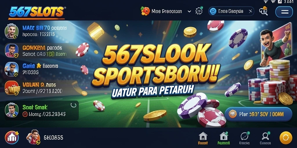 Screenshot utama <strong>567SLOTS</strong> menampilkan pengalaman taruhan yang seru.
