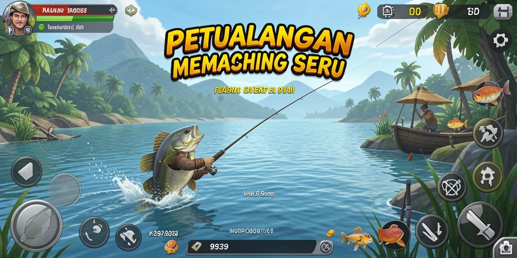 Tampilan gameplay menarik dari 9939 dengan suasana memancing yang realistis.