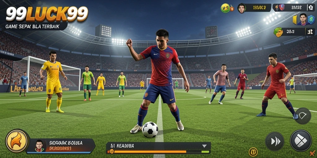 Gameplay menarik dari 99LUCK99 dalam pertandingan sepak bola.