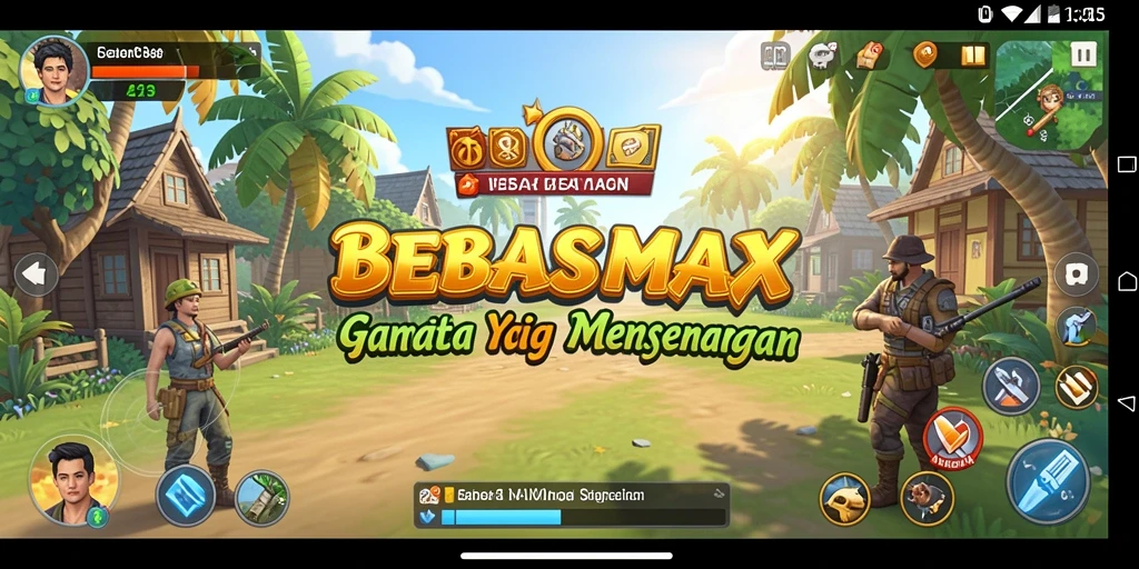 Tampilan gameplay menarik dan penuh warna dari BEBASMAX.