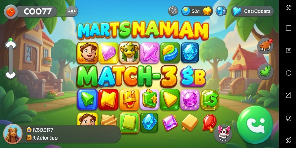 Tampilan gameplay COO77 yang seru dan penuh warna.