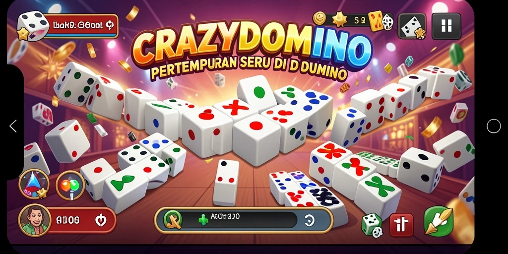 Gambaran seru pertarungan intens di <strong>CRAZYDOMINO</strong> Battle Royale.