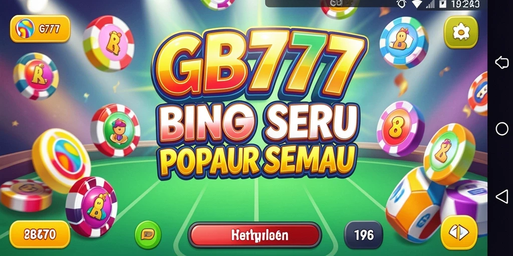 Tangkapan layar utama GB777 menampilkan gameplay Bingo yang seru dan interaktif.