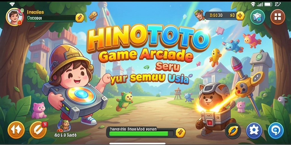 Tampilan seru gameplay HINOTOTO yang penuh warna.