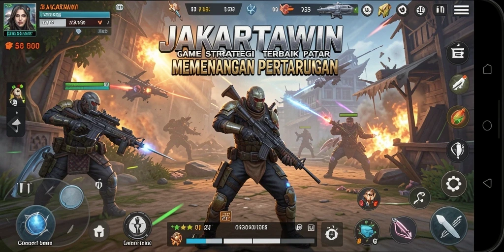 Gameplay intens JAKARTAWIN yang menguji strategi pemain.