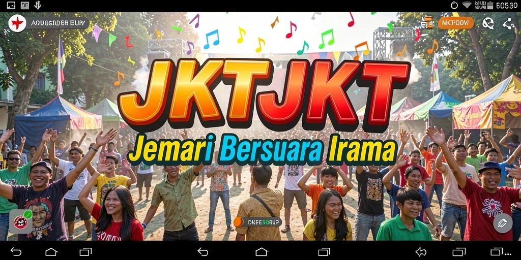Tampilan gameplay <strong>JKTJKT</strong> dengan interaksi musik yang mengasyikkan.