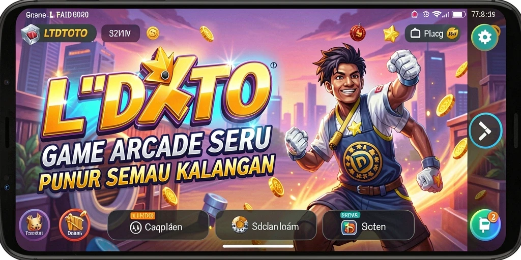 Tampilan gameplay LTDTOTO yang penuh warna dan seru.