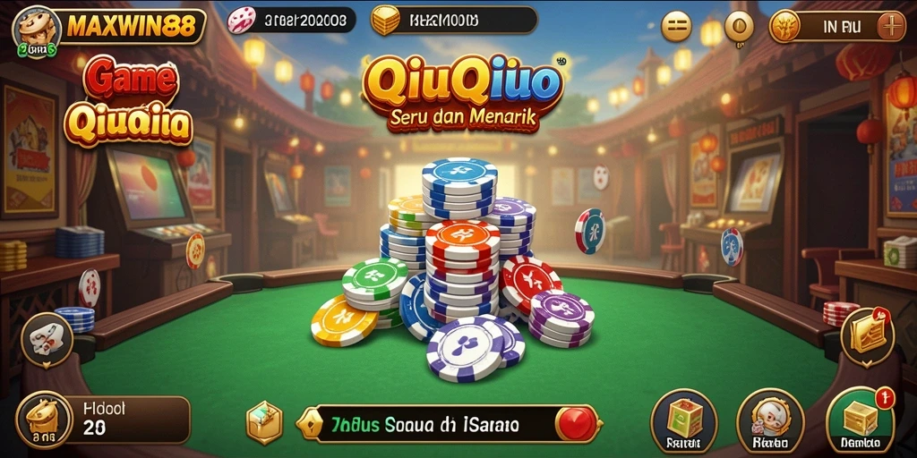 Tampilan gameplay seru dalam MAXWIN88 QiuQiu.