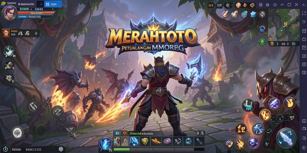 Tampilan gameplay seru dalam dunia MMORPG MERAHTOTO.