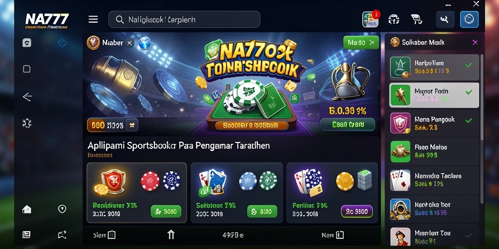 Screenshot gameplay NA777 menampilkan taruhan olahraga yang seru.