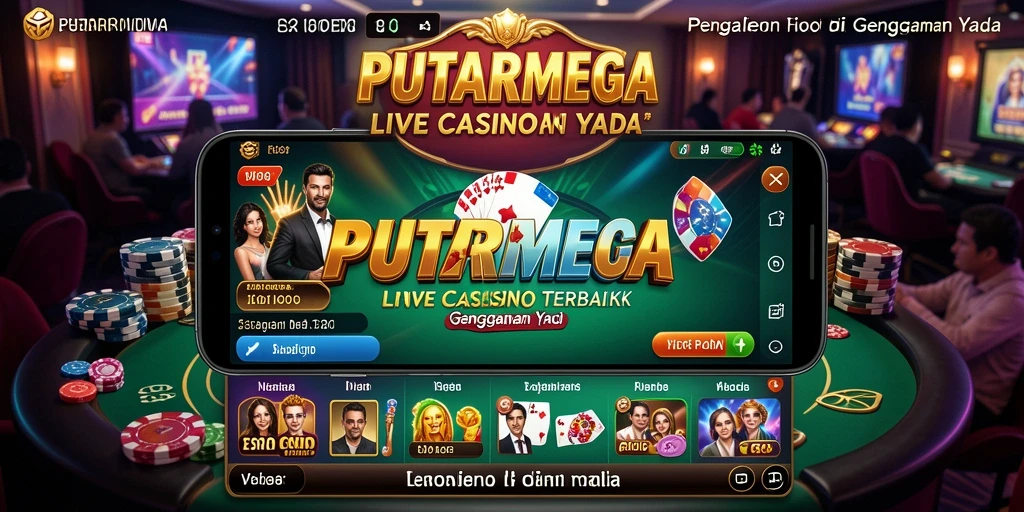 Tampilan gameplay menakjubkan dari PUTARMEGA dengan dealer langsung.