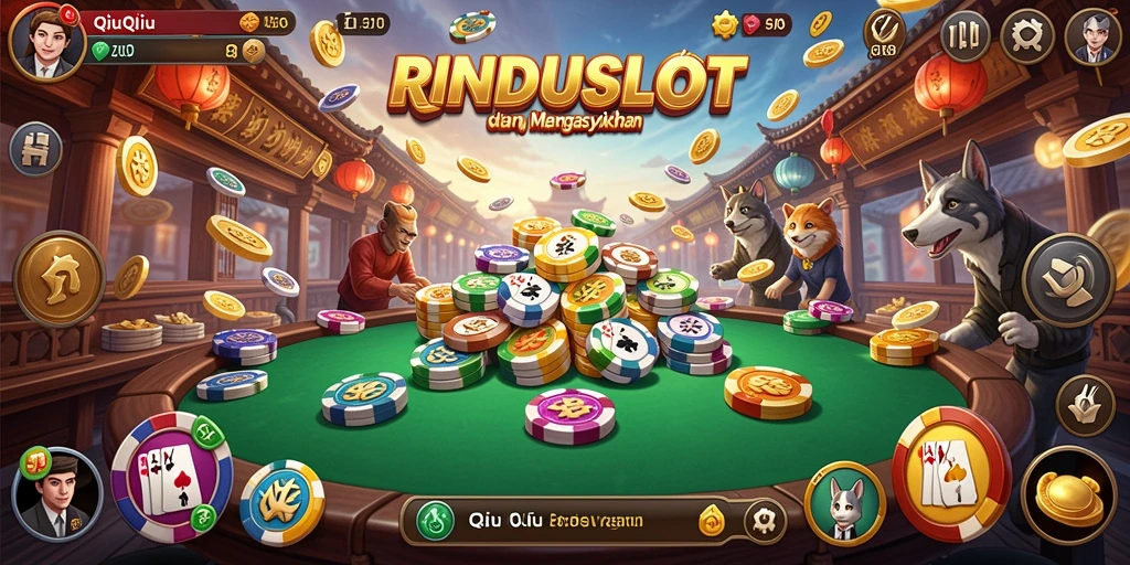 Tampilan gameplay QiuQiu yang seru dan menantang di RINDUSLOT.