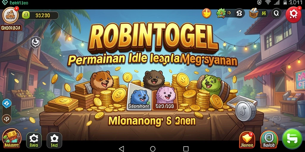 Tampilan utama gameplay ROBINTOGEL yang menarik dan mengasyikkan.