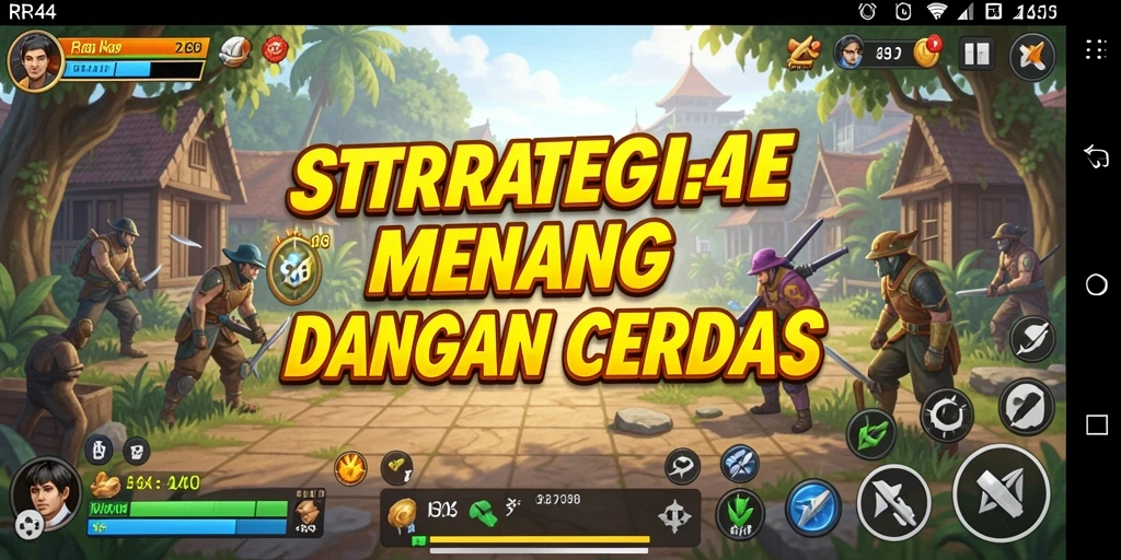 Tampilan gameplay intens dari RR44 di layar ponsel.