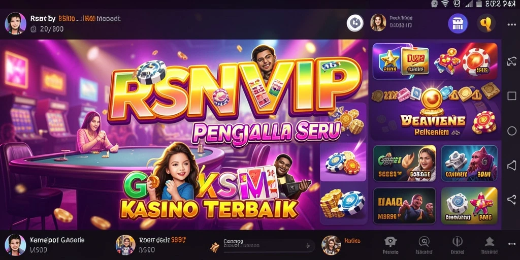 Tampilan gameplay Kasino yang menarik dan mendebarkan di RSNVIP.