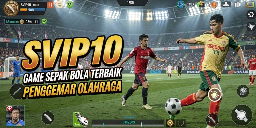 Tangkapan layar gameplay <strong>SVIP10</strong> menunjukkan aksi luar biasa di lapangan sepak bola.