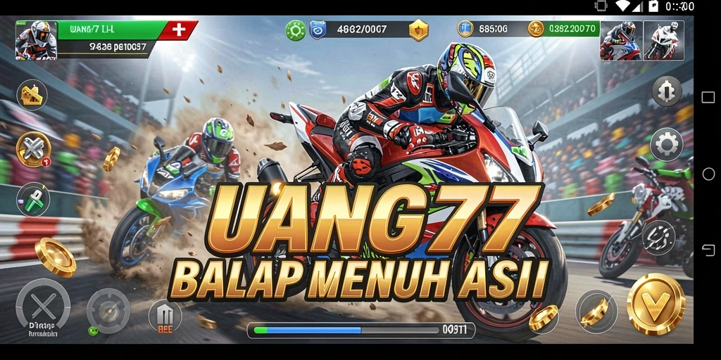 Tampilan gameplay UANG77 yang penuh aksi dan seru